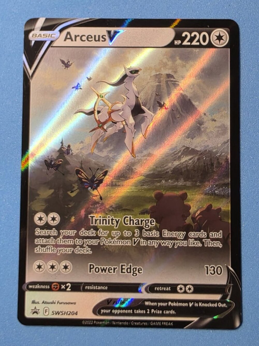 Pokemon TCG Arceus V SWSH204 Sword & Shield Promo Holo Card